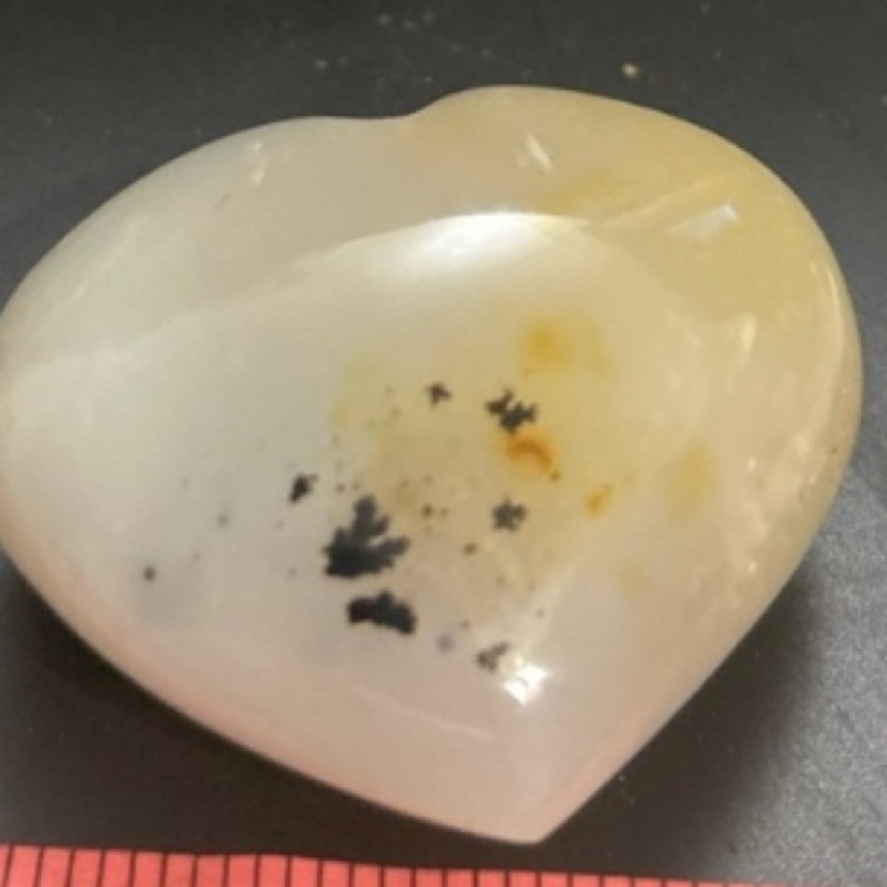 1-Pc Natural moss agate Heart